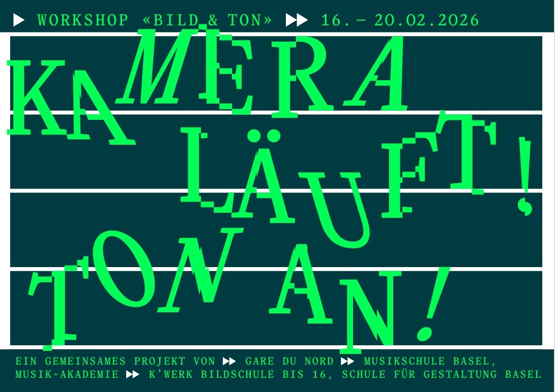 Flyer Workshop «Kamer Läuft! Ton an!»